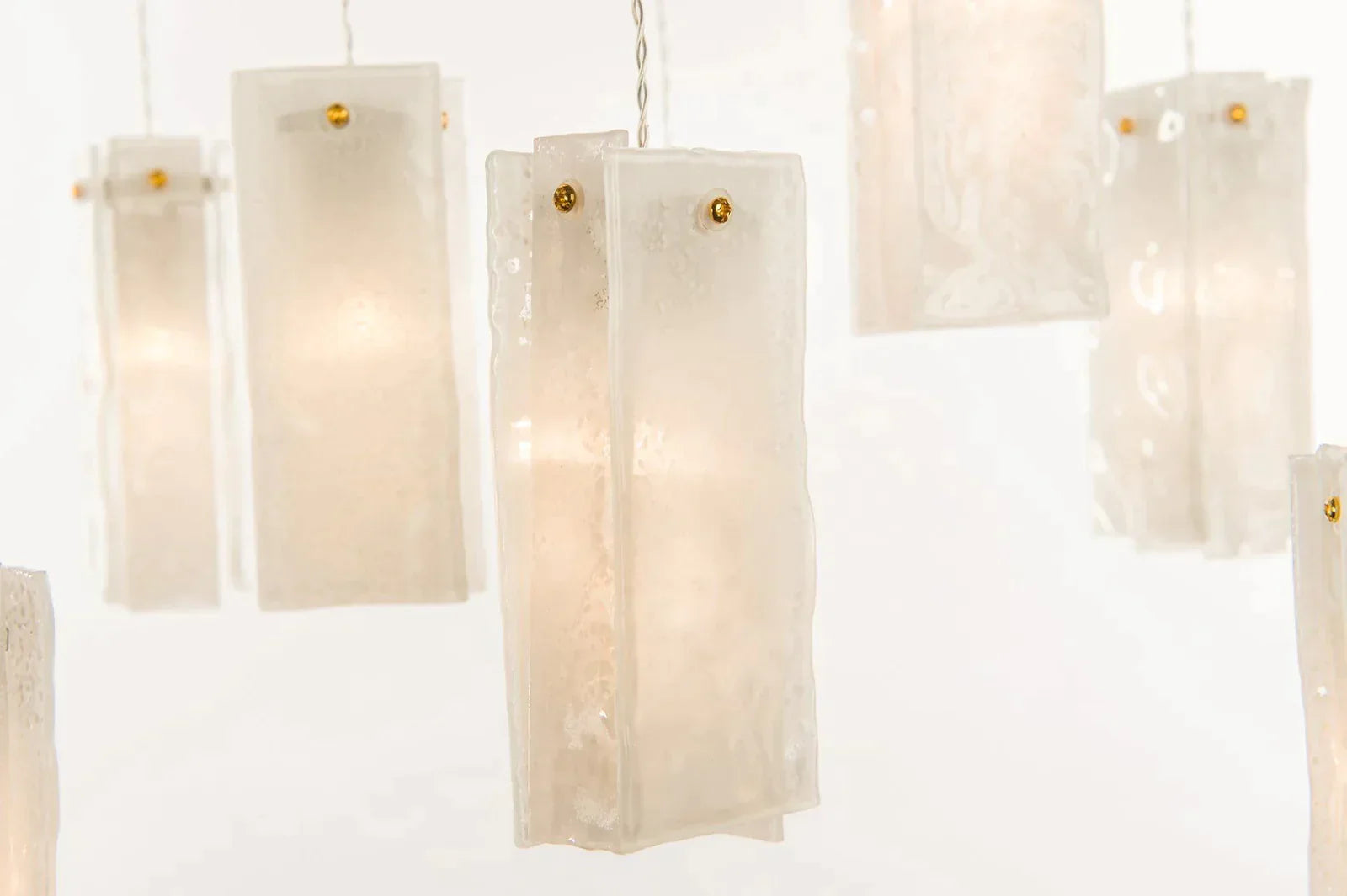 1/25/60/84-Light Colorful Rectangle Cluster Glass Tile Pendant/Chandelier