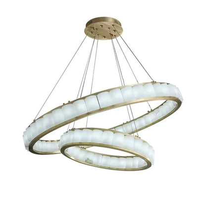 Blushlighting Alabaster Circle Round Pendent Light, Galaxy Pendant Light