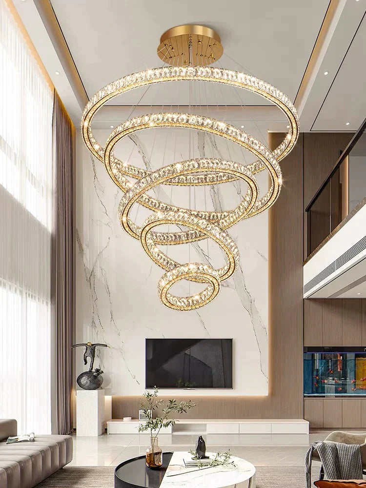 2/3/4/5/6/7/8/9-Rings Crystal Chandelier