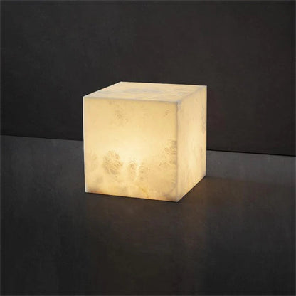 Alabaster Cubic Pendant For Dining Table, Kitchen Island Pendant
