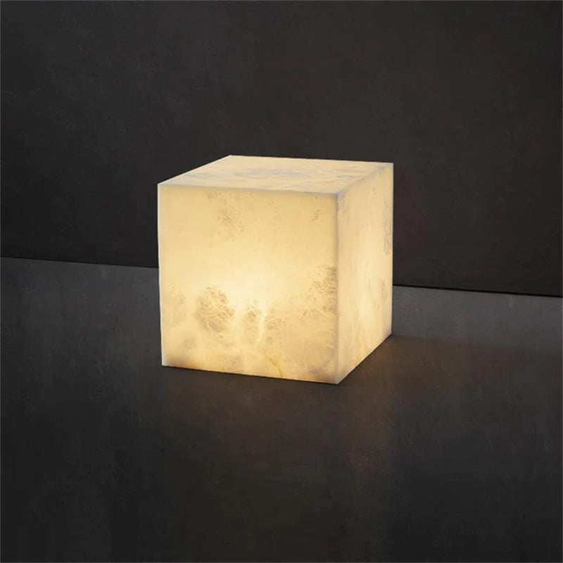Alabaster Cubic Pendant For Dining Table, Kitchen Island Pendant