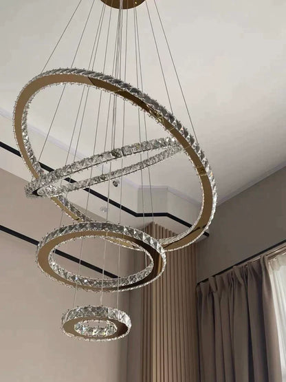 2/3/4/5/6/7-Rings Crystal Chandelier