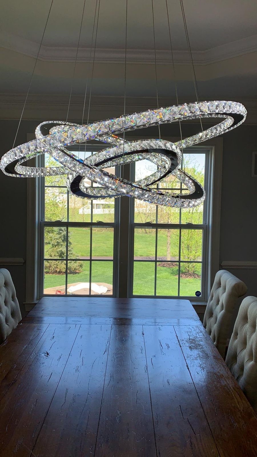 2/3/4/5/6/7-Rings Crystal Chandelier