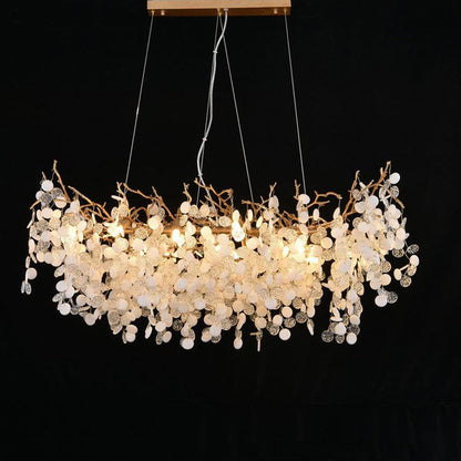 Blus Lighting Zosia Creative Brass Branch Chandelier, Modern Ceiling Lighting Chandelier for Living Room