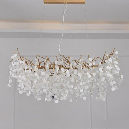 Blus Lighting Zosia Creative Brass Branch Chandelier, Modern Ceiling Lighting Chandelier for Living Room