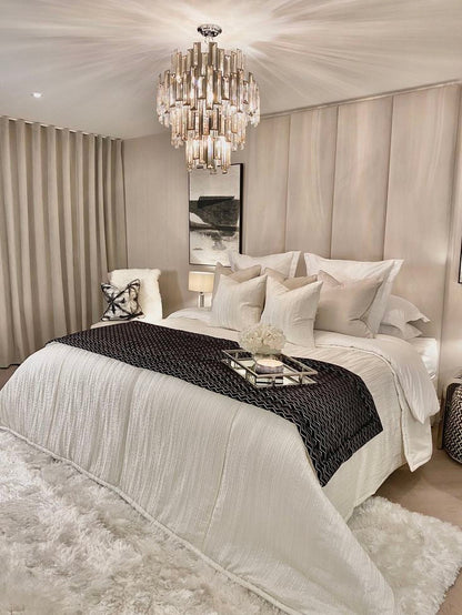 12/15-Light/4-Tier Modern Style Chandelier