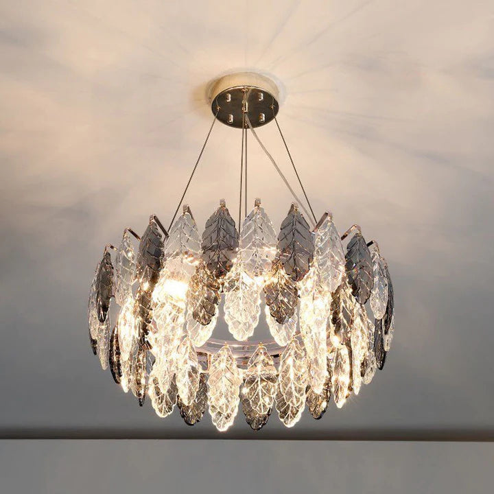 Blus Lighting Serene Leaf Ring Chandelier 32"