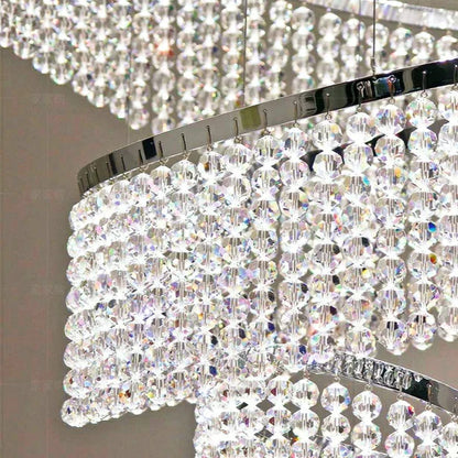 11/17-Ring Extra Large/Long Tassel Chandelier
