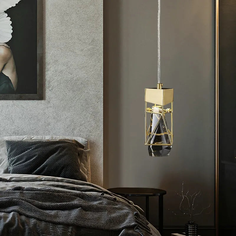 1 Lights Modern Crystal Pendant Light