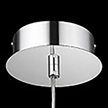 1/13/25-Light Polished Chrome Crystal LED Pendant