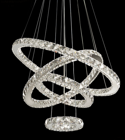 2022 New Oversized Modern Gold Multi-layered Ring Ceiling Crystal Chandelier For High Ceiling Living Room/ Dining Room/Foyer