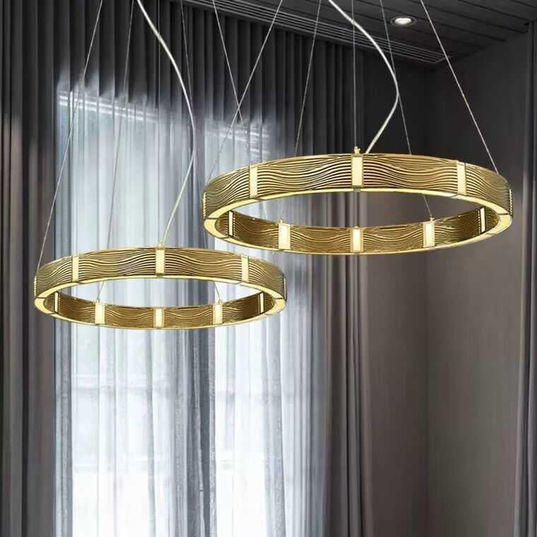2023 New Modern Light Luxury Round Art Crystal Chandelier Nordic Chrome/Gold Designer Decorative Light Fixture