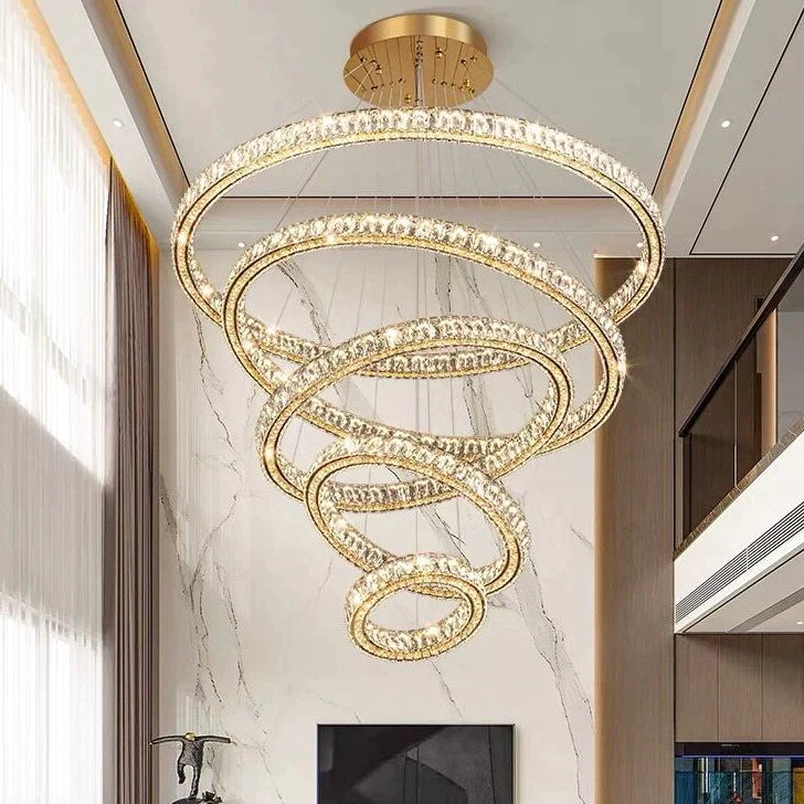 2/3/4/5/6/7/8/9-Rings Crystal Chandelier