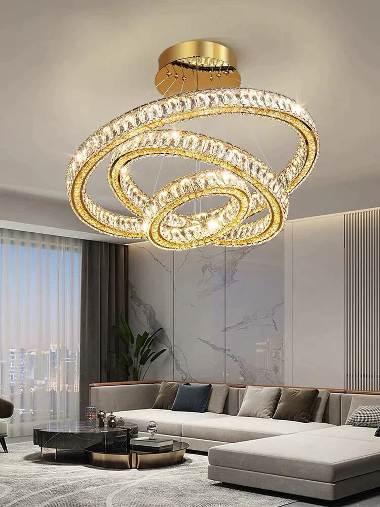 2/3/4/5/6/7/8/9-Rings Crystal Chandelier