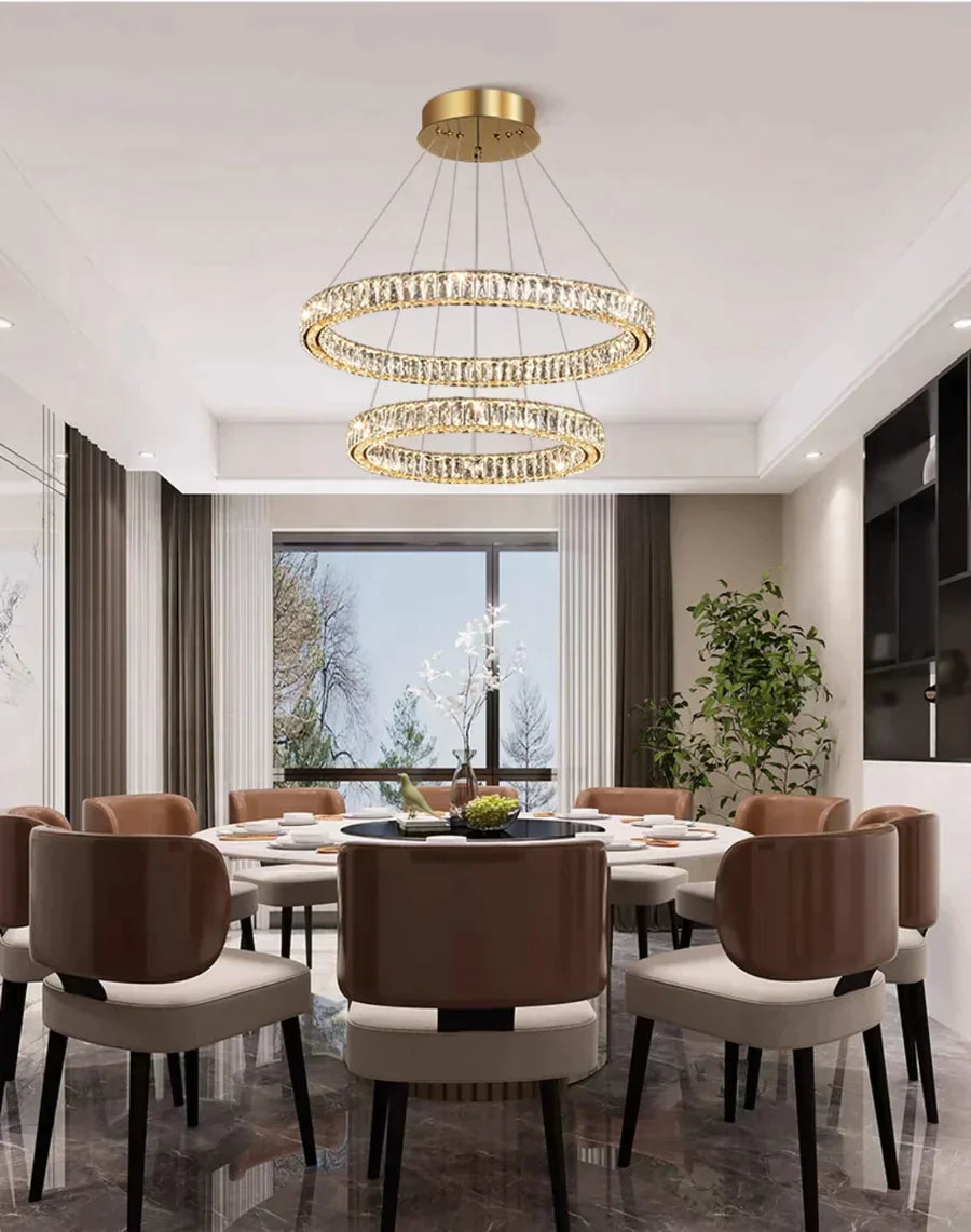 2/3/4/5/6/7/8/9-Rings Crystal Chandelier