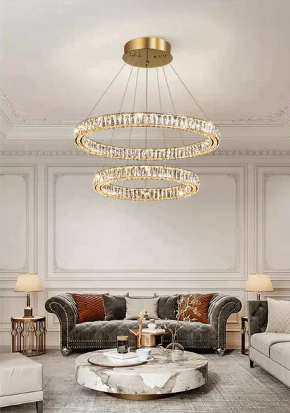 2/3/4/5/6/7/8/9-Rings Crystal Chandelier