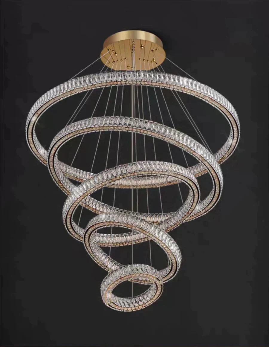 2/3/4/5/6/7/8/9-Rings Crystal Chandelier