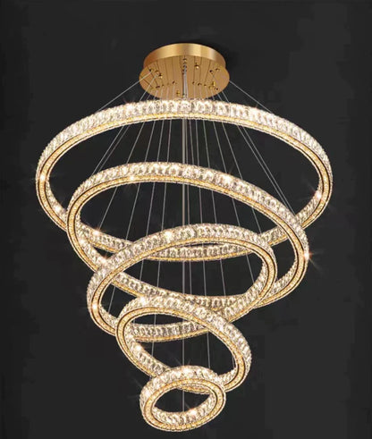2/3/4/5/6/7/8/9-Rings Crystal Chandelier