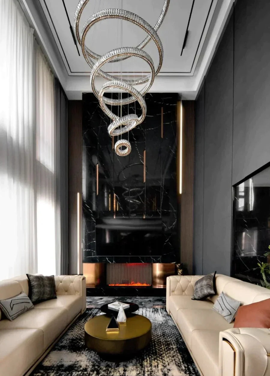 2/3/4/5/6/7/8/9-Rings Crystal Chandelier
