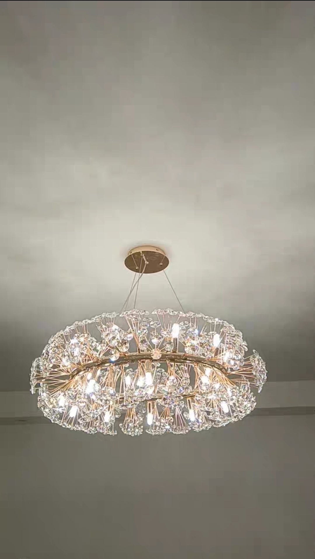 12/20/28-Light Luxury Dandelion Crystal Chandelier