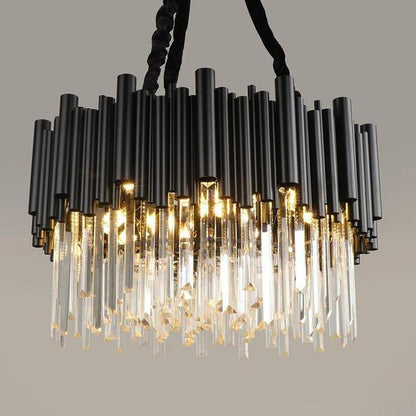 Blus Lighting Viol Crystal Round Chandelier