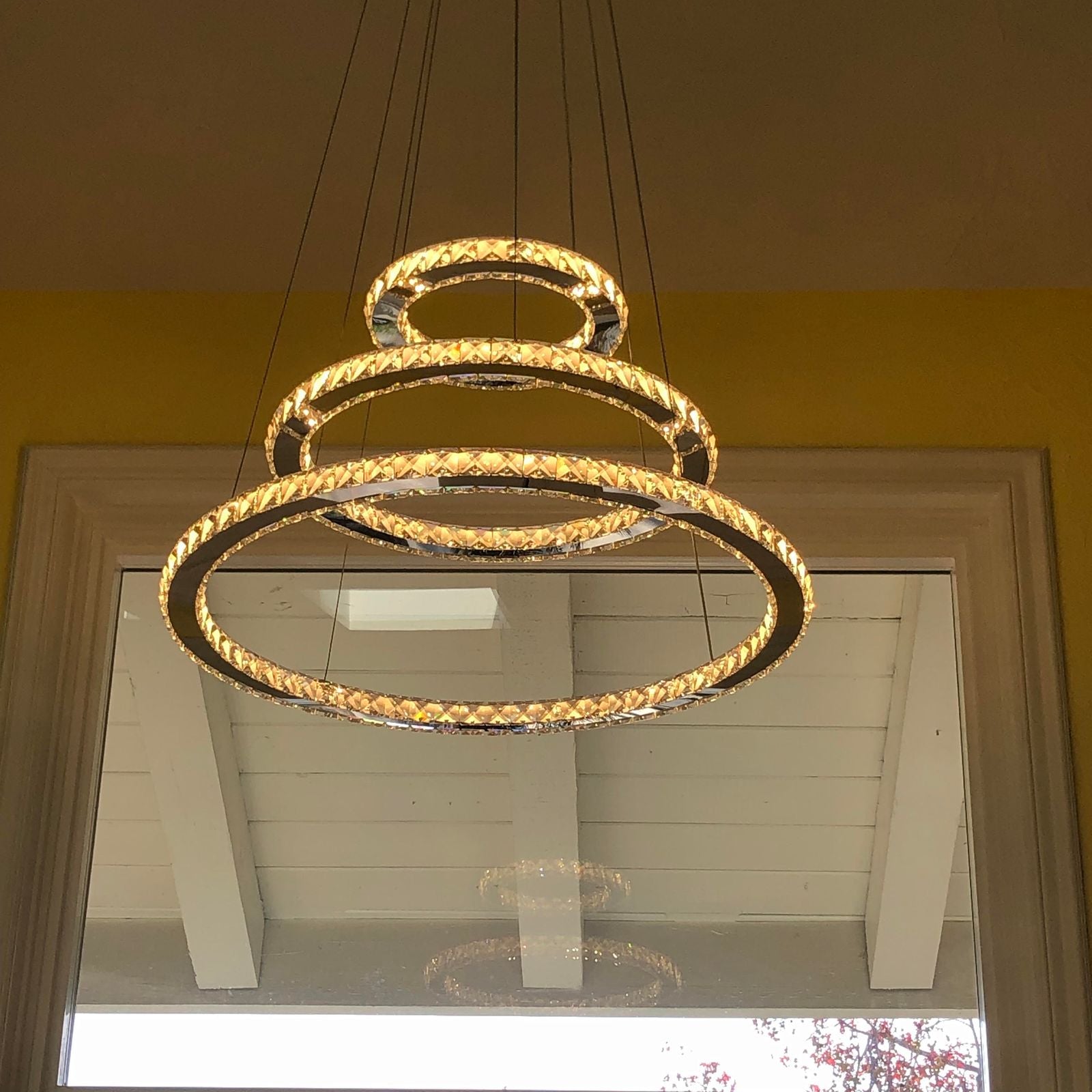 2/3/4/5/6/7-Rings Crystal Chandelier