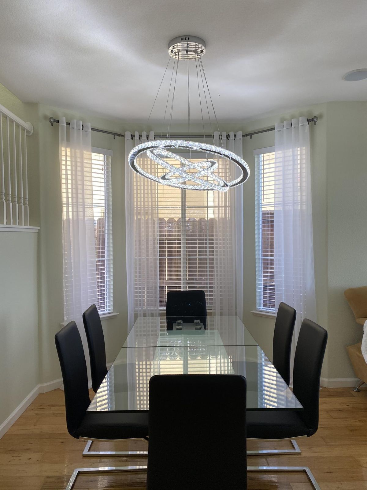2/3/4/5/6/7-Rings Crystal Chandelier