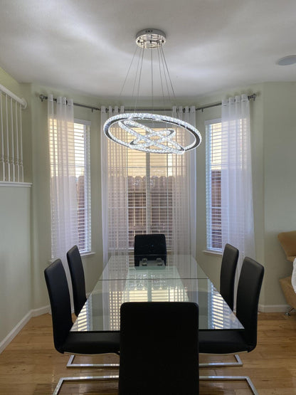 2/3/4/5/6/7-Rings Crystal Chandelier