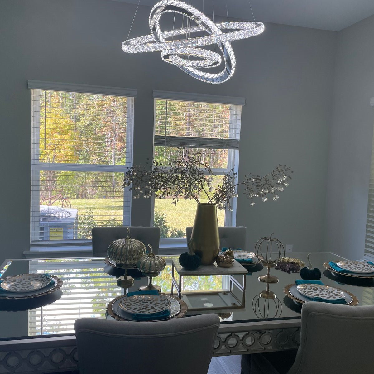 2/3/4/5/6/7-Rings Crystal Chandelier