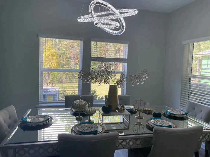 2/3/4/5/6/7-Rings Crystal Chandelier