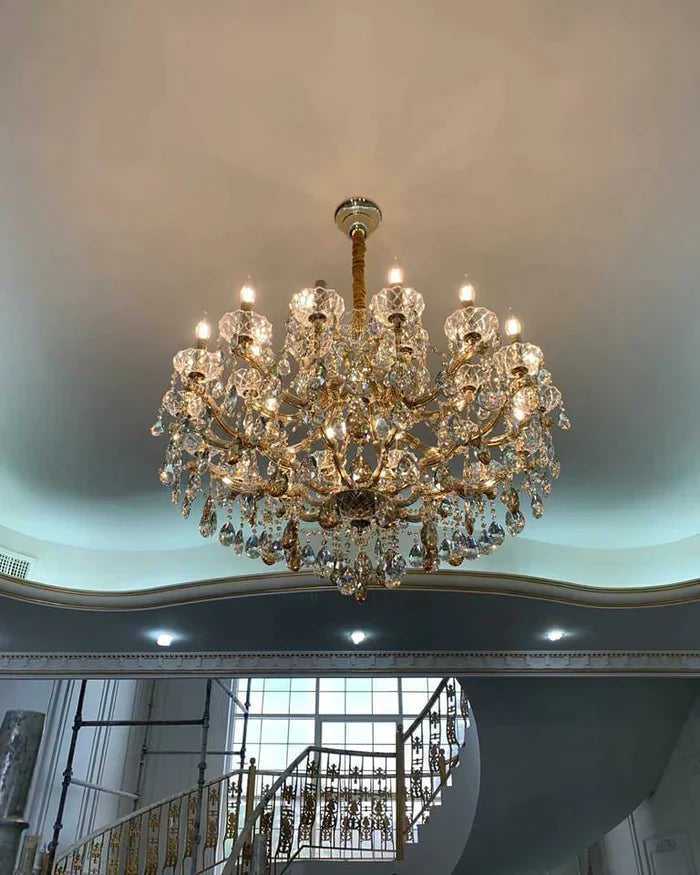 16/39-Light Candle Classic Crystal Chandelier