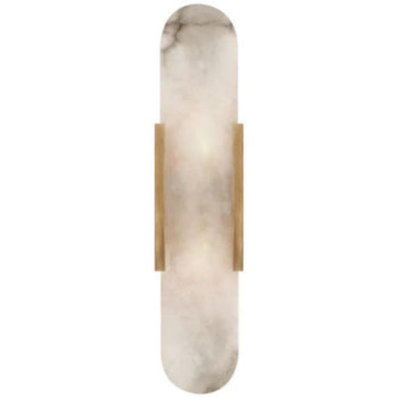 Alabaster Linear Wall Sconce Wall Sconce rbrights 20"H*4.25"W Brass 