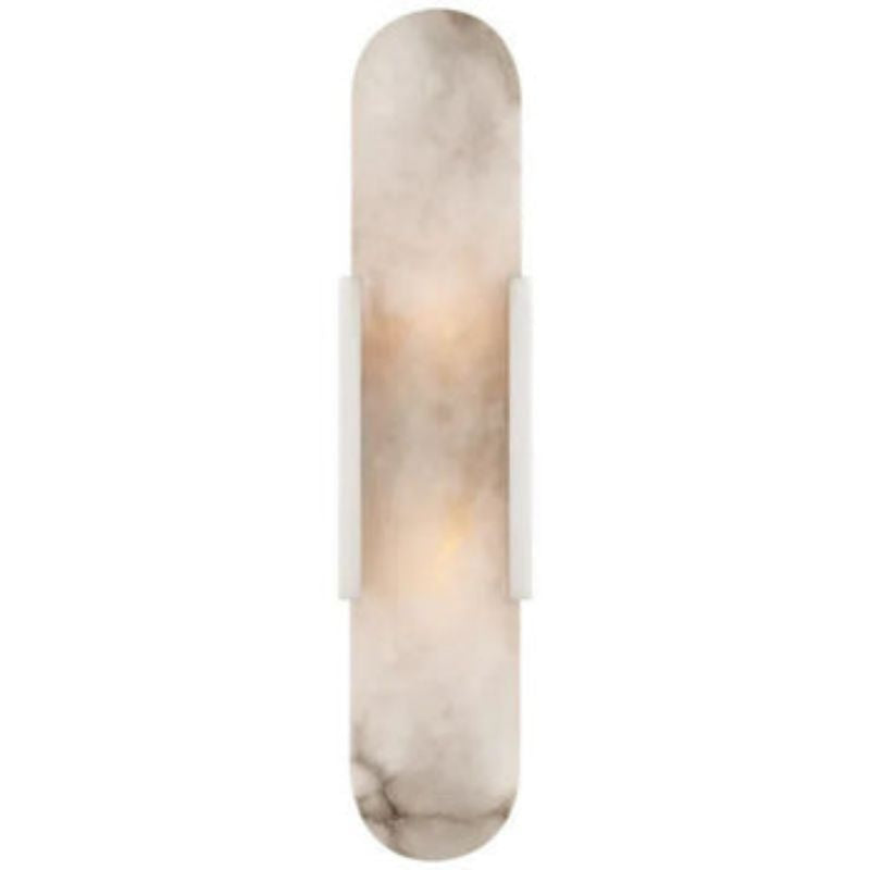 Alabaster Linear Wall Sconce ±ڵƵƾß rbrights 20"H*4.25"W Polished Nickel 